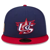 World Baseball Navy/Red USA 2026 Classic 59FIFTY Fitted Hat