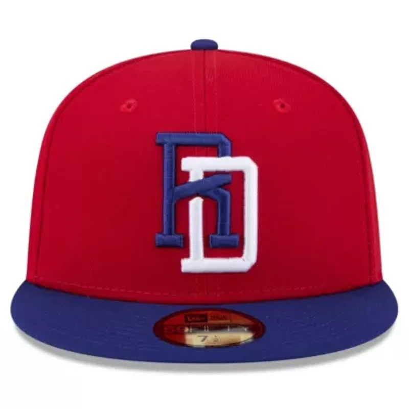 World Baseball Red/Blue Dominican Republic 2026 Classic 59FIFTY Fitted Hat