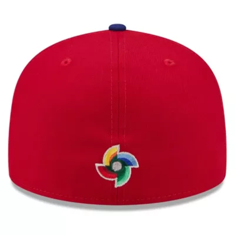 World Baseball Red/Blue Dominican Republic 2026 Classic 59FIFTY Fitted Hat