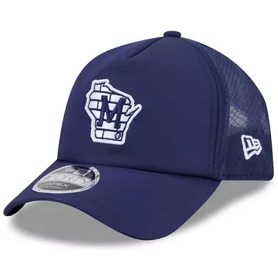 MLB Milwaukee Brewers 2026 Batting Practice Alternate Apex 9FORTY Adjustable Hat
