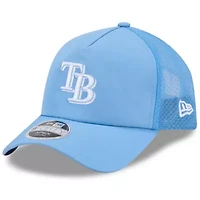MLB Light Tampa Bay Rays 2026 Batting Practice Apex 9FORTY Adjustable Trucker Hat