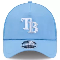 MLB Light Tampa Bay Rays 2026 Batting Practice Apex 9FORTY Adjustable Trucker Hat