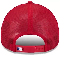 MLB Texas Rangers 2026 Batting Practice Apex 9FORTY Adjustable Trucker Hat