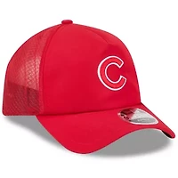 MLB Chicago Cubs 2026 Batting Practice Apex 9FORTY Adjustable Trucker Hat