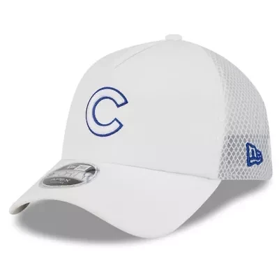 MLB Chicago Cubs 2026 Batting Practice Apex 9FORTY Adjustable Trucker Hat
