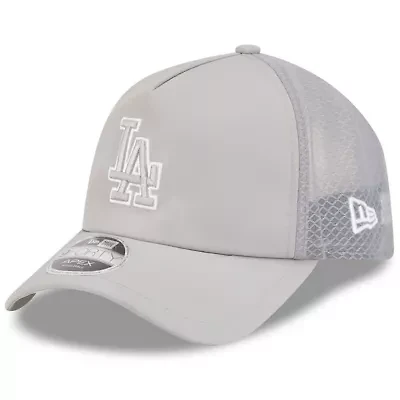 MLB Los Angeles Dodgers 2026 Batting Practice Apex 9FORTY Adjustable Trucker Hat