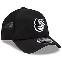 MLB Baltimore Orioles 2026 Batting Practice Apex 9FORTY Adjustable Trucker Hat