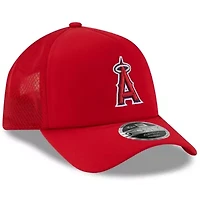 MLB Los Angeles Angels 2026 Batting Practice Apex 9FORTY Adjustable Trucker Hat