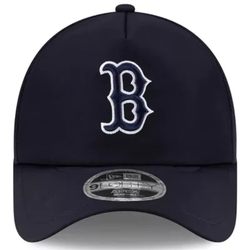 Boston Red Sox MLB Boston Sox 2026 Batting Practice Apex 9FORTY Adjustable Trucker Hat
