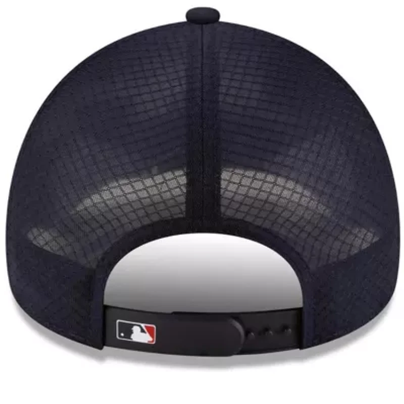 Boston Red Sox MLB Boston Sox 2026 Batting Practice Apex 9FORTY Adjustable Trucker Hat