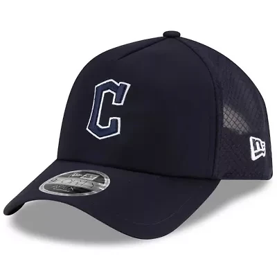MLB Cleveland Guardians 2026 Batting Practice Apex 9FORTY Adjustable Trucker Hat