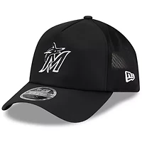 MLB Miami Marlins 2026 Batting Practice Apex 9FORTY Adjustable Trucker Hat