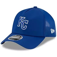 MLB Kansas City Royals 2026 Batting Practice Apex 9FORTY Adjustable Trucker Hat