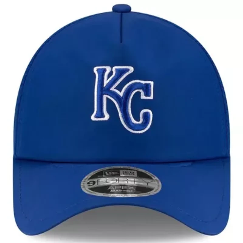 MLB Kansas City Royals 2026 Batting Practice Apex 9FORTY Adjustable Trucker Hat
