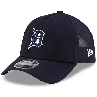 MLB Detroit Tigers 2026 Batting Practice Apex 9FORTY Adjustable Trucker Hat