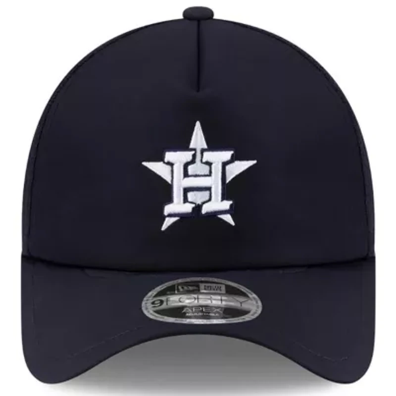 MLB Houston Astros 2026 Batting Practice Apex 9FORTY Adjustable Trucker Hat