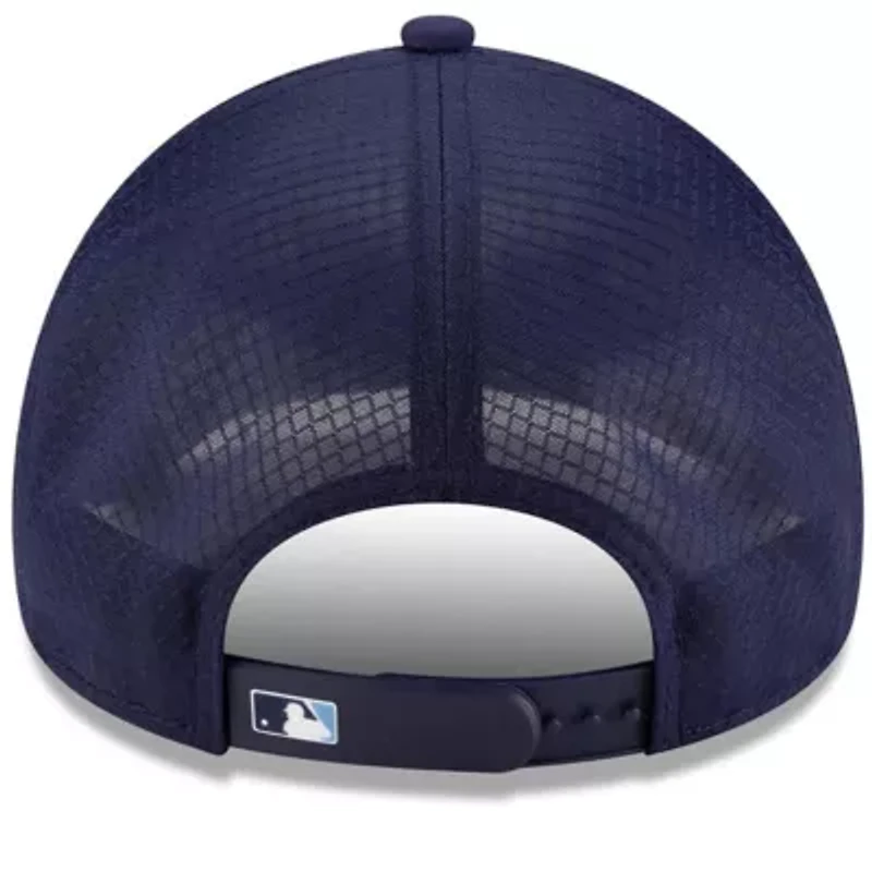 MLB Tampa Bay Rays 2026 Batting Practice Apex 9FORTY Adjustable Trucker Hat