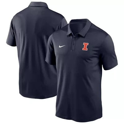 NCAA Nike Illinois Fighting Illini Victory Solid Performance Polo