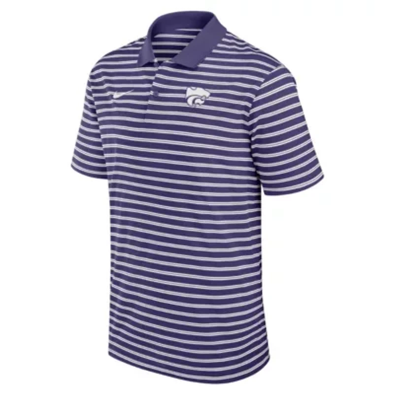 NCAA Nike Kansas State Wildcats Victory Stripe Performance Polo