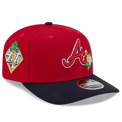 MLB Red/Navy Atlanta Braves 2026 Spring Training 9SEVENTY Adjustable Hat