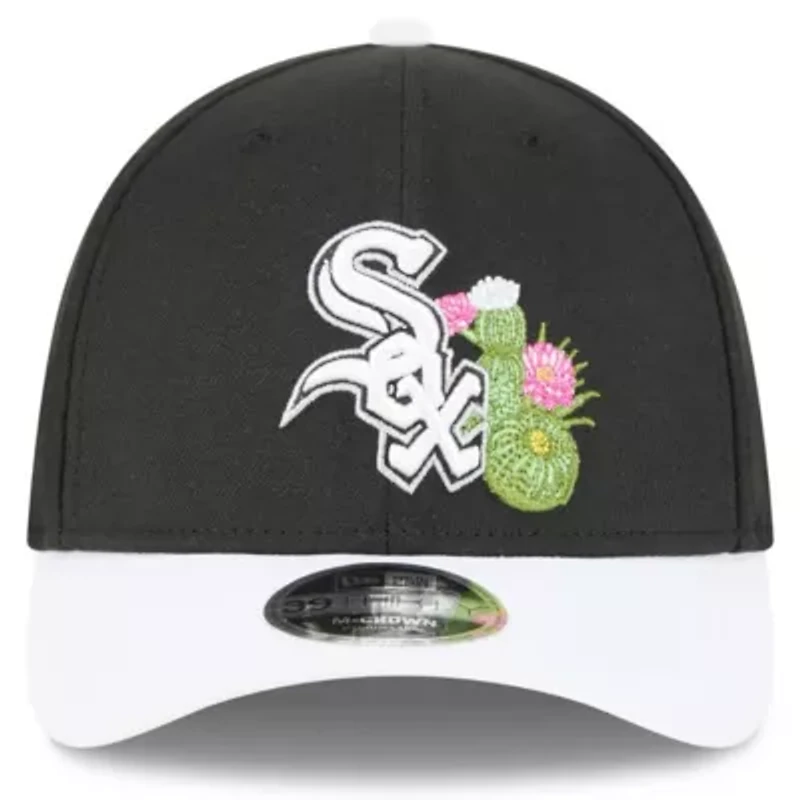 Chicago White Sox MLB Black/White 2026 Spring Training M-Crown 39THIRTY Flex Hat