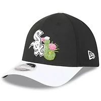 Chicago White Sox MLB Black/White 2026 Spring Training M-Crown 39THIRTY Flex Hat