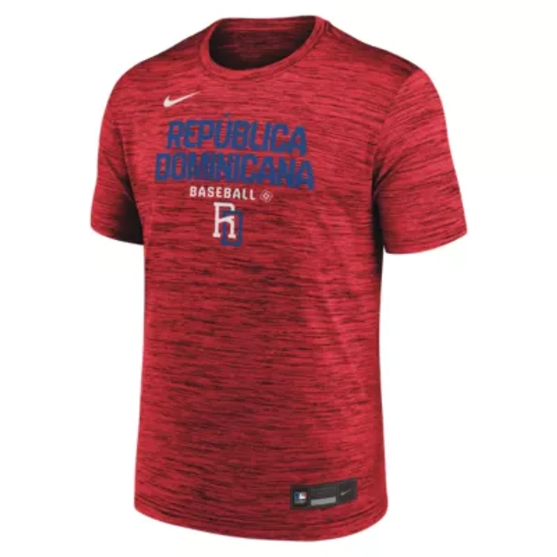 World Baseball Nike Dominican Republic 2026 Classic Velocity Dri-FIT T-Shirt