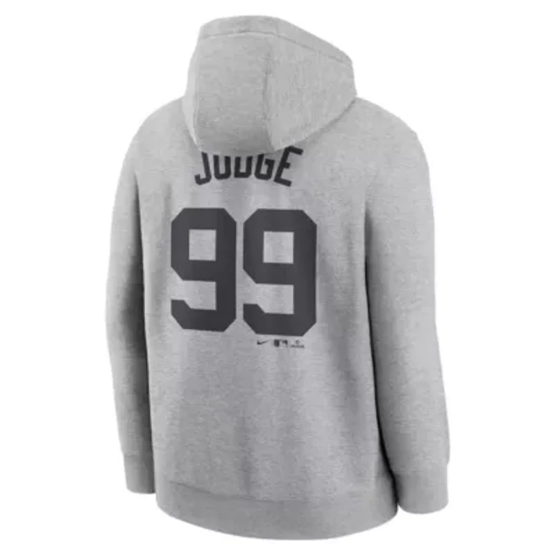 MLB Nike Aaron Judge New York Yankees Player Name & Number Club Fleece Pullover Hoodie