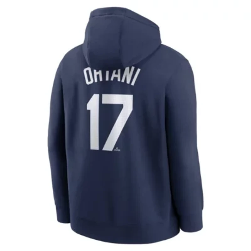 MLB Nike Shohei Ohtani Los Angeles Dodgers Player Name & Number Club Fleece Pullover Hoodie