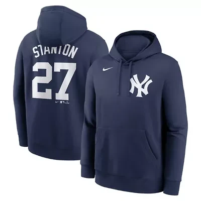 MLB Nike Giancarlo Stanton New York Yankees Player Name & Number Club Fleece Pullover Hoodie