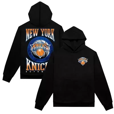 NBA New York Knicks Vintage Metal Premium Heavyweight Pullover Hoodie