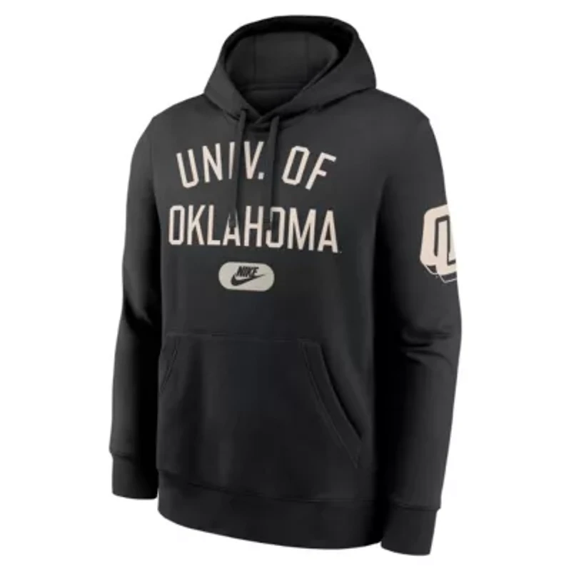 NCAA Nike Oklahoma Sooners Club Fleece Fashion Hoodie