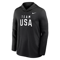 Olympics Nike Team USA Lightweight Dri-FIT Long Sleeve Hoodie T-Shirt