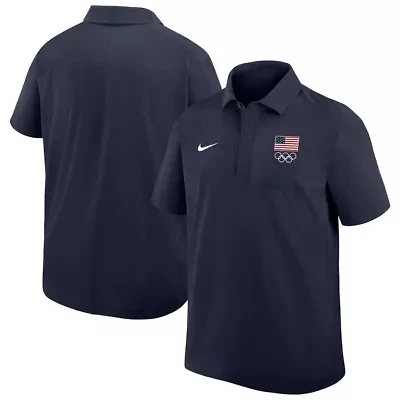 Olympics Nike Team USA Woven Polo
