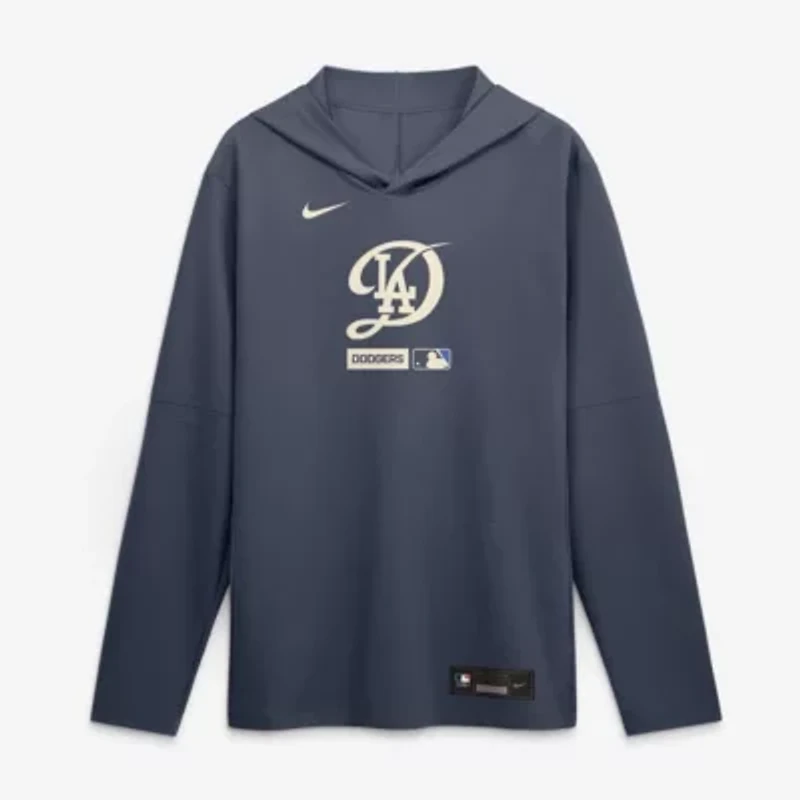 MLB Nike Los Angeles Dodgers City Connect Dri-FIT Long Sleeve Hooded T-Shirt