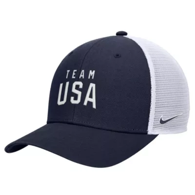Olympics Nike Team USA Rise Pinch Panel Trucker Adjustable Hat
