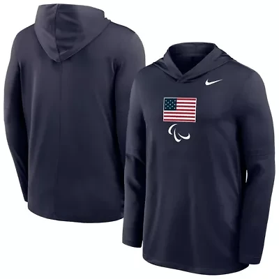 Olympics Nike U.S. Paralympics Lightweight Dri-FIT Long Sleeve Hoodie T-Shirt