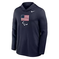 Olympics Nike U.S. Paralympics Lightweight Dri-FIT Long Sleeve Hoodie T-Shirt