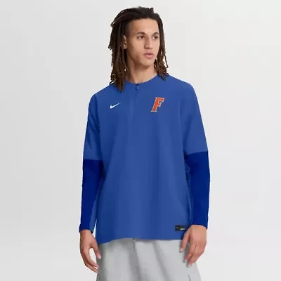 NCAA Nike Florida Gators Dugout Dri-FIT Quarter-Zip Long Sleeve Windshirt