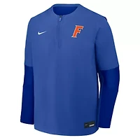 NCAA Nike Florida Gators Dugout Dri-FIT Quarter-Zip Long Sleeve Windshirt