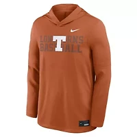 NCAA Nike Texas Longhorns Dugout Dri-FIT Long Sleeve Hooded T-Shirt