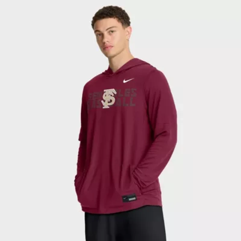 NCAA Nike Florida State Seminoles Dugout Dri-FIT Long Sleeve Hooded T-Shirt