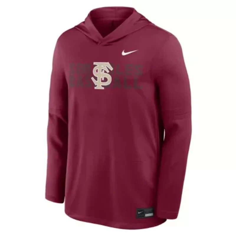 NCAA Nike Florida State Seminoles Dugout Dri-FIT Long Sleeve Hooded T-Shirt