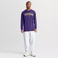 NCAA Nike LSU Tigers Dugout Game Time Raglan Dri-FIT Long Sleeve T-Shirt