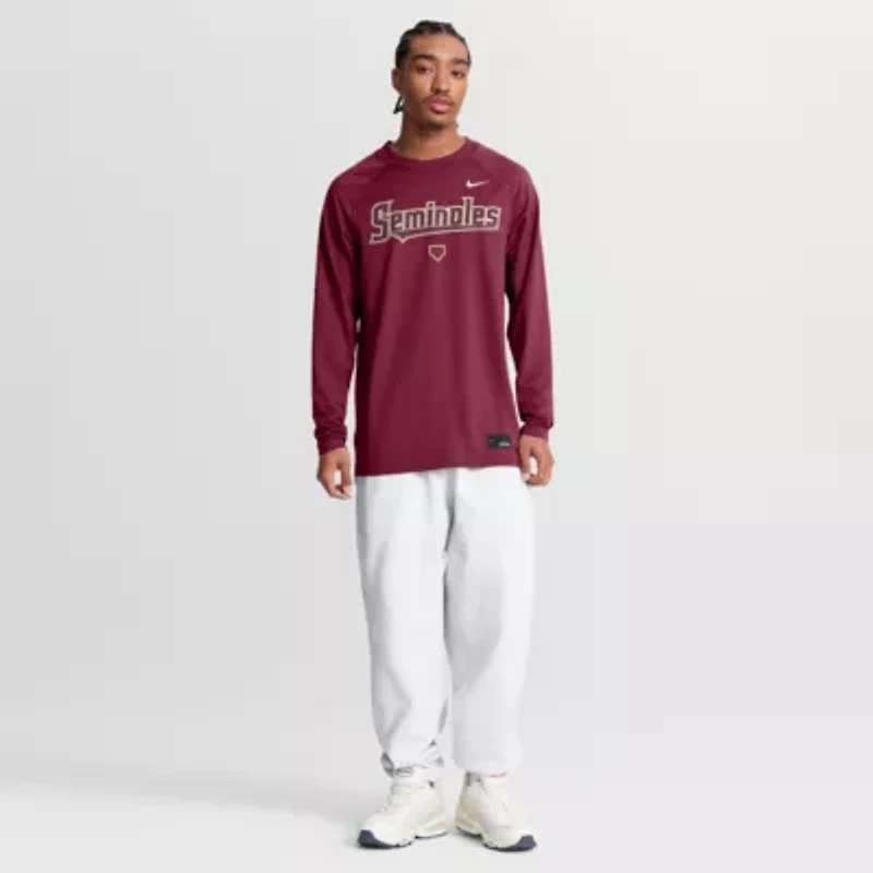 NCAA Nike Florida State Seminoles Dugout Game Time Raglan Dri-FIT Long Sleeve T-Shirt