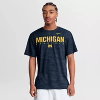 NCAA Nike Michigan Wolverines Dugout Velocity Dri-FIT T-Shirt