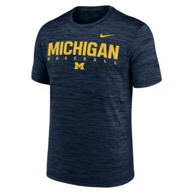 NCAA Nike Michigan Wolverines Dugout Velocity Dri-FIT T-Shirt