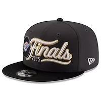 NBA Charcoal/Black Oklahoma City Thunder 2025 Western Conference s Locker Room 9FIFTY Snapback Hat
