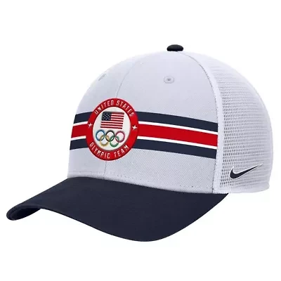 Olympics Nike Team USA Rise Colorblock Trucker Adjustable Hat