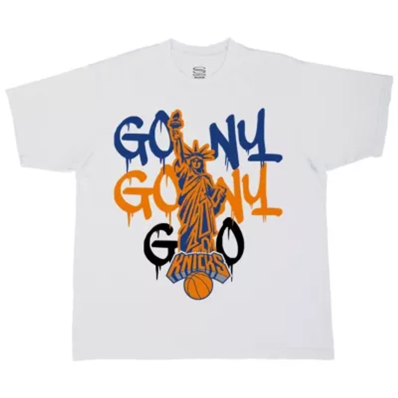 NBA Unisex New York Knicks Oversized Go NY T-Shirt